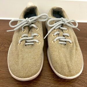 Allbirds WR Merino Wool Runners Lace-Up Shoes Women’s Size 8 Sneaker Tan/Gray